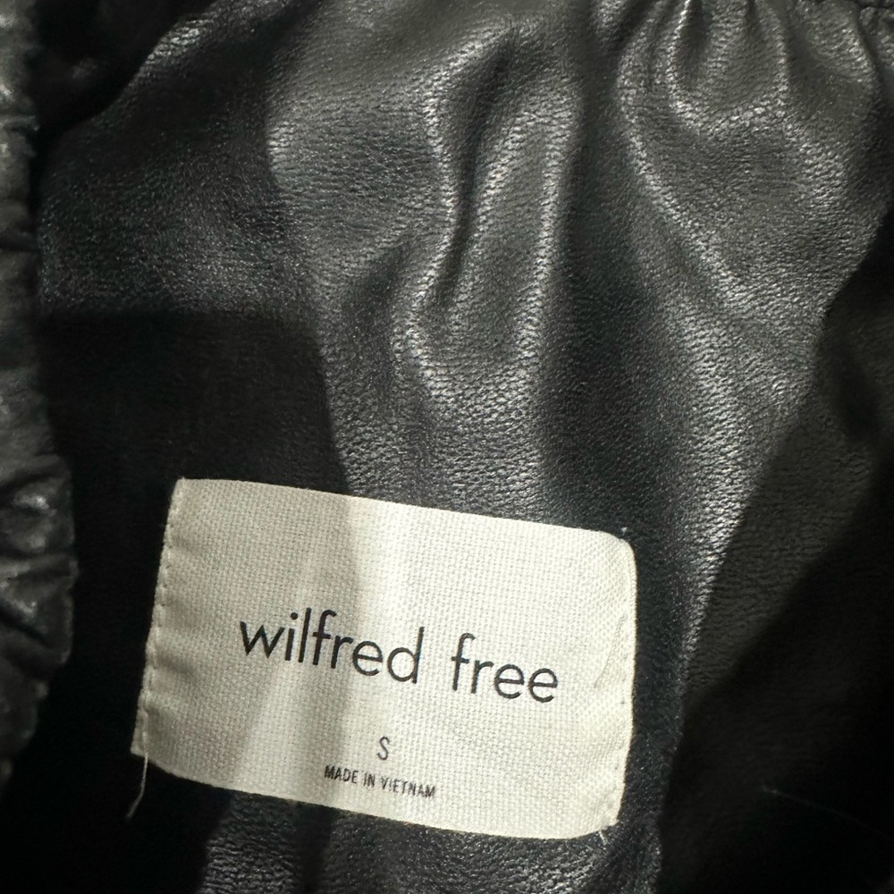 Wilfred Free Black Leather Tights